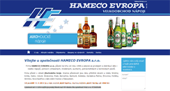 Desktop Screenshot of hameco.cz