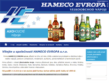 Tablet Screenshot of hameco.cz